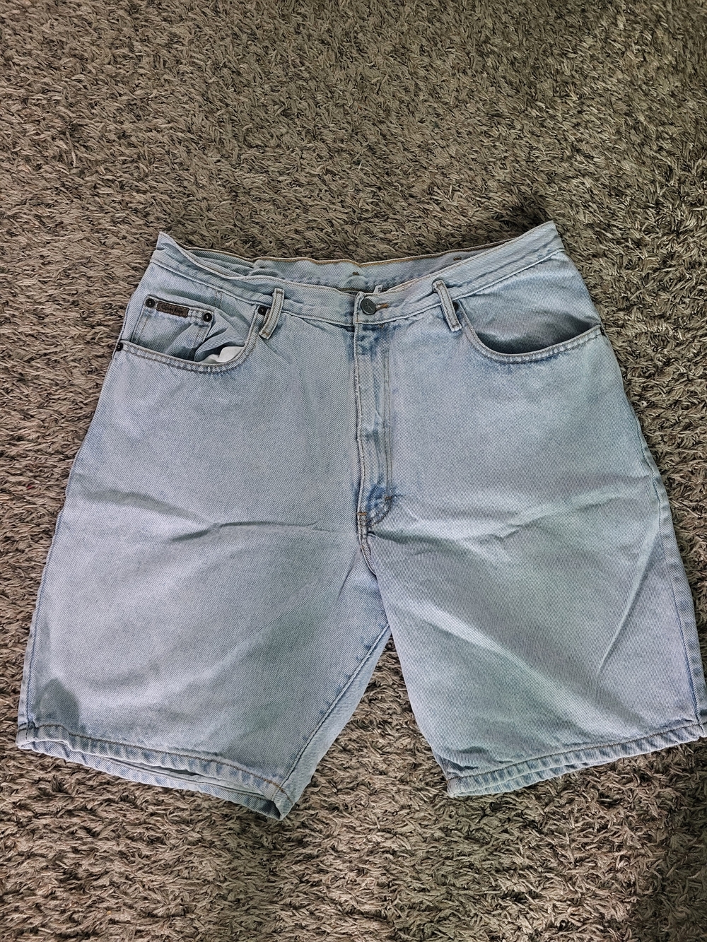 Vintage Men's Calvin Klein Easy Fit Bleach Jean Shorts Size 38